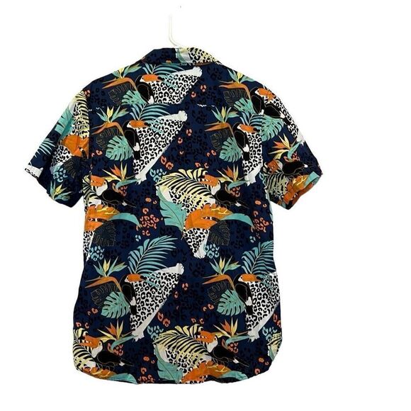 Neff Hawaiian Men’s Style Shirt Leaf Abstract Sz.M - Picture 2 of 3